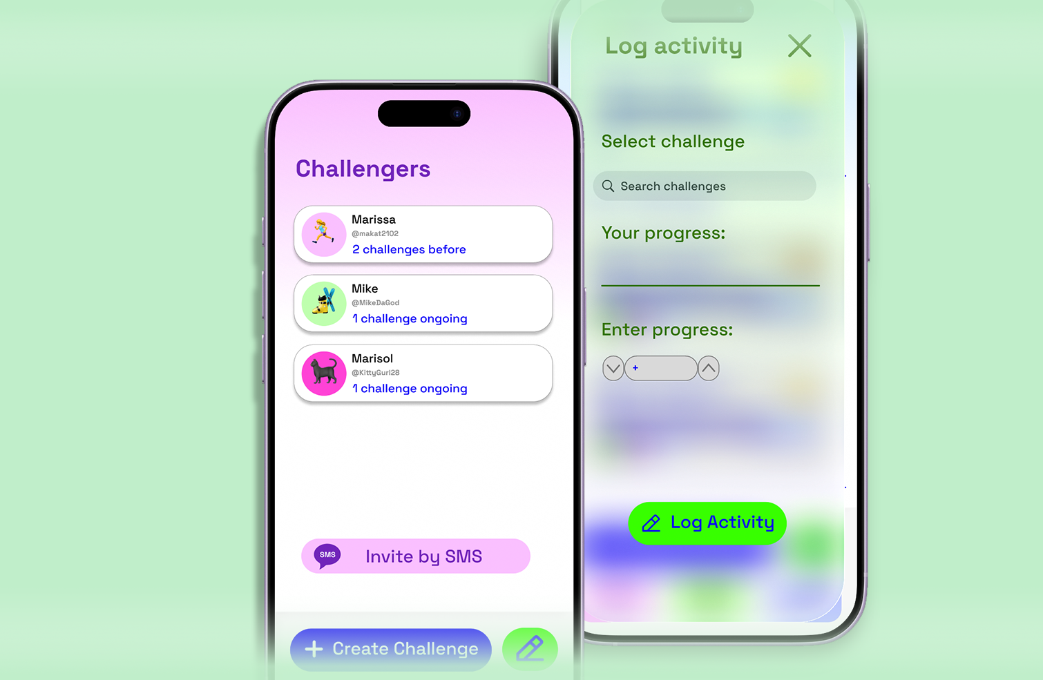 Challngr interface screen 3