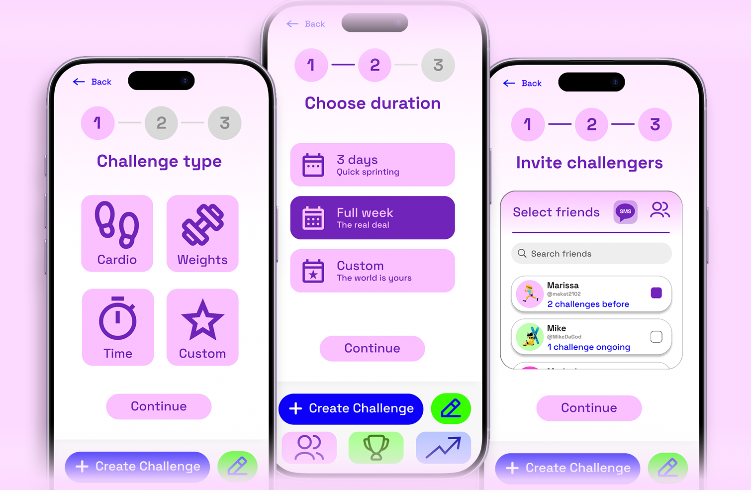 Challngr interface screen 4