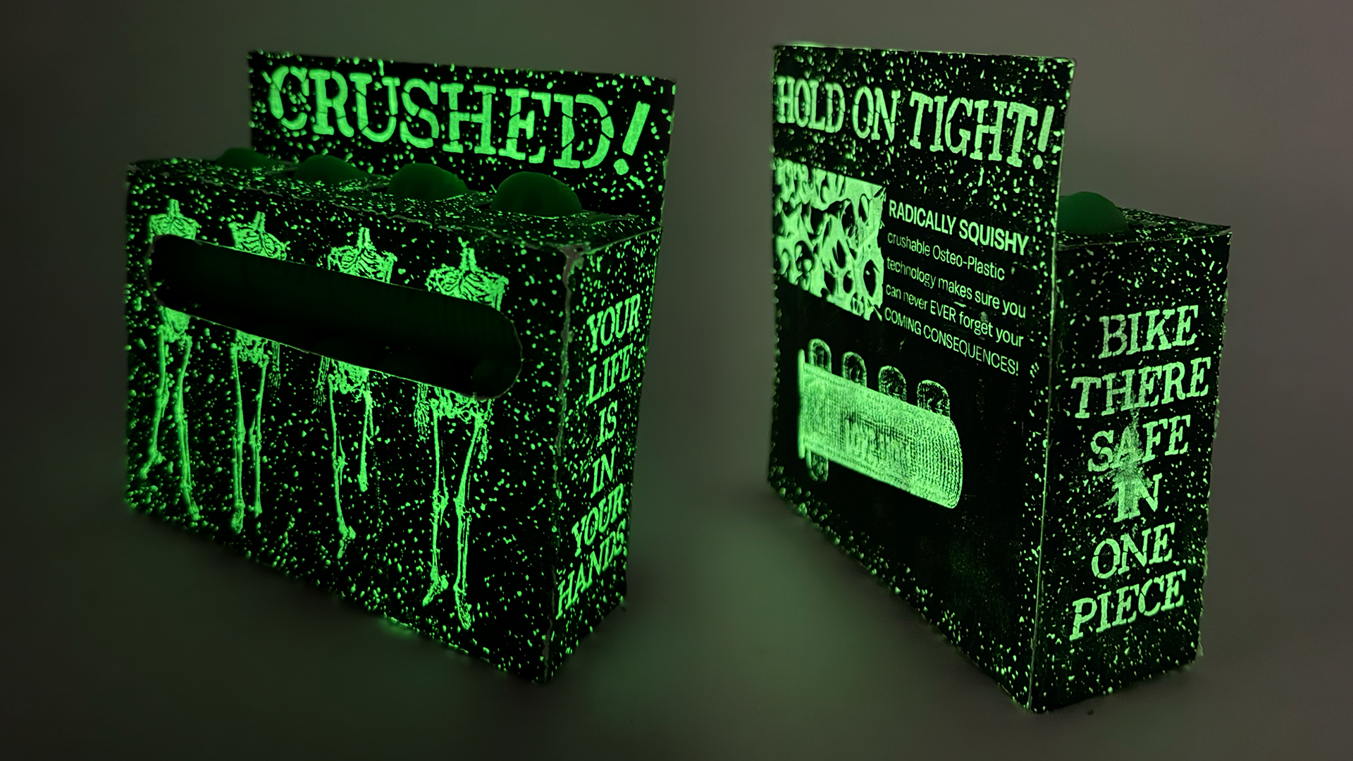CRUSHED! Bike grips brand application