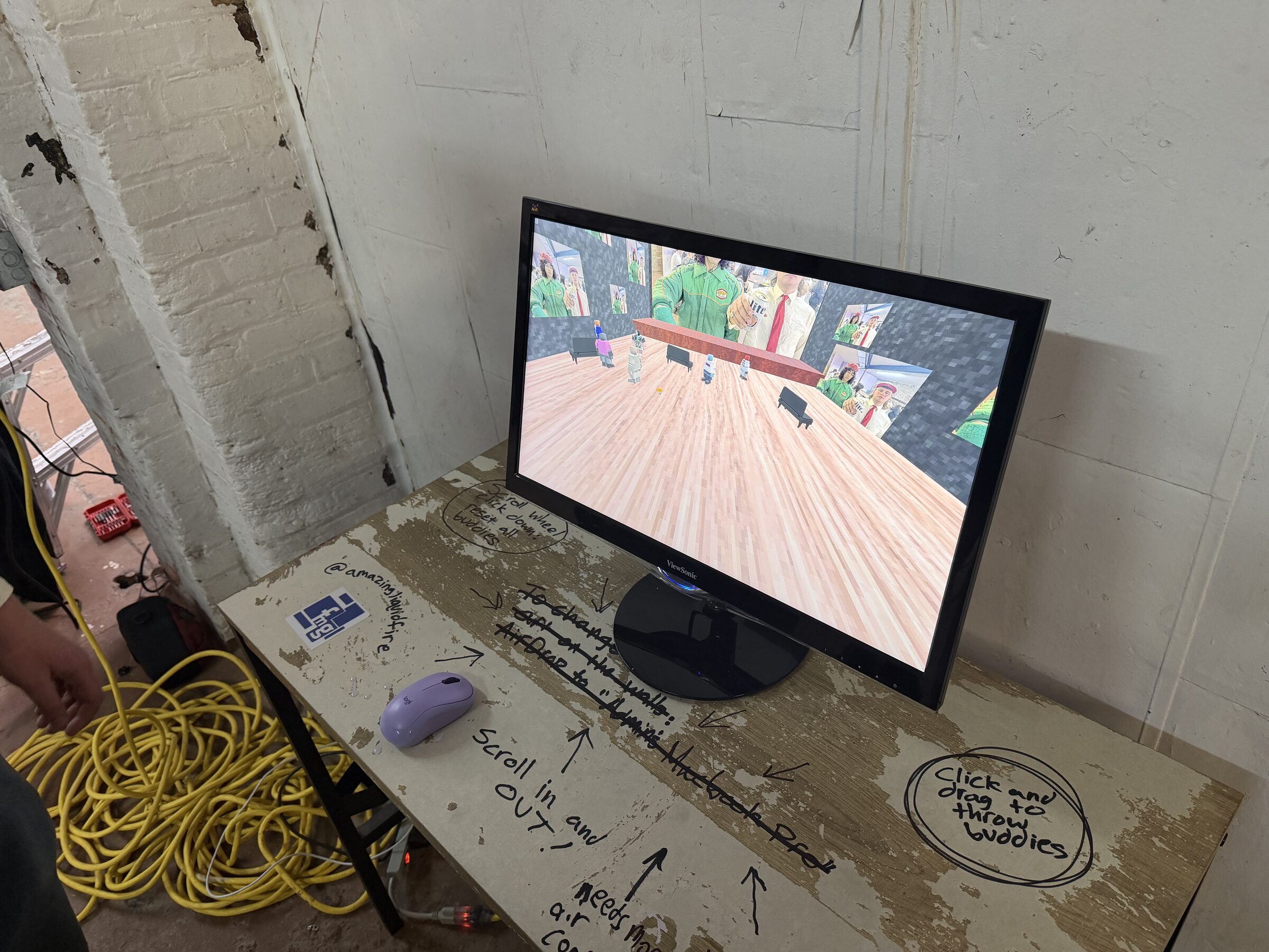 FaceBook Marketplace Gallery digital installation scene