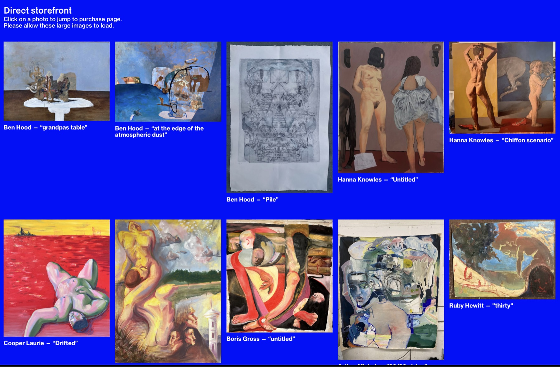 FaceBook Marketplace Gallery website screenshot