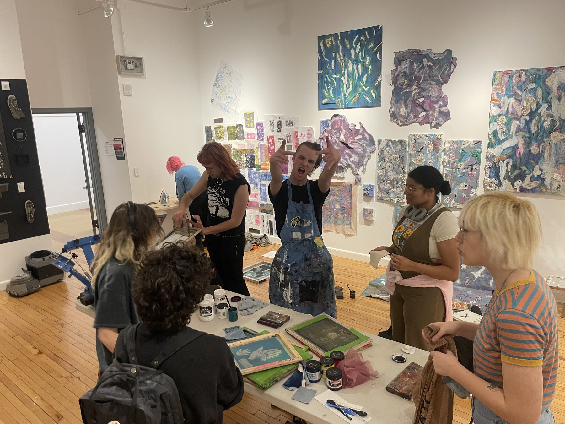 Garment Printing Club volunteering event documentation