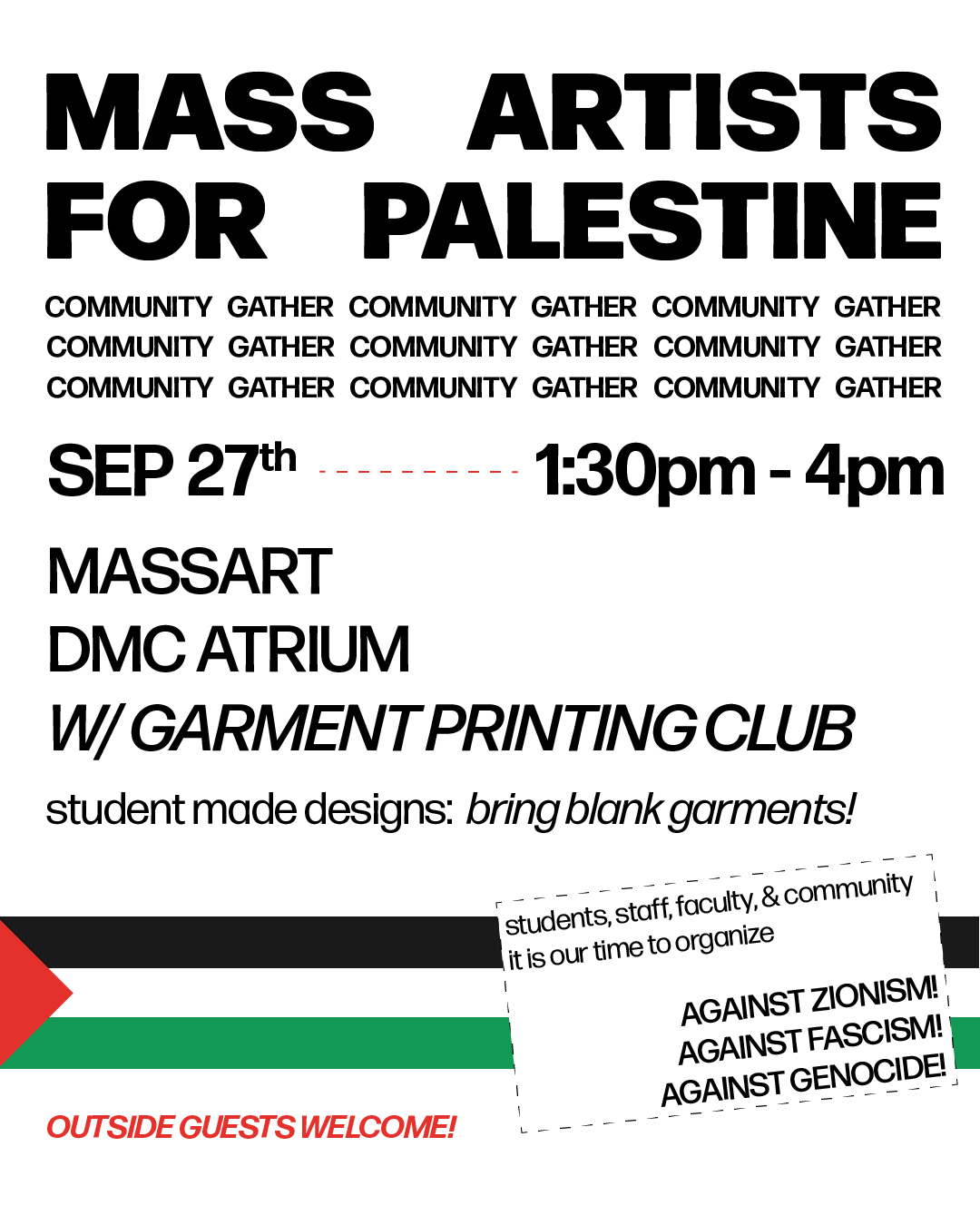 Printing for Palestine screenprinting detail