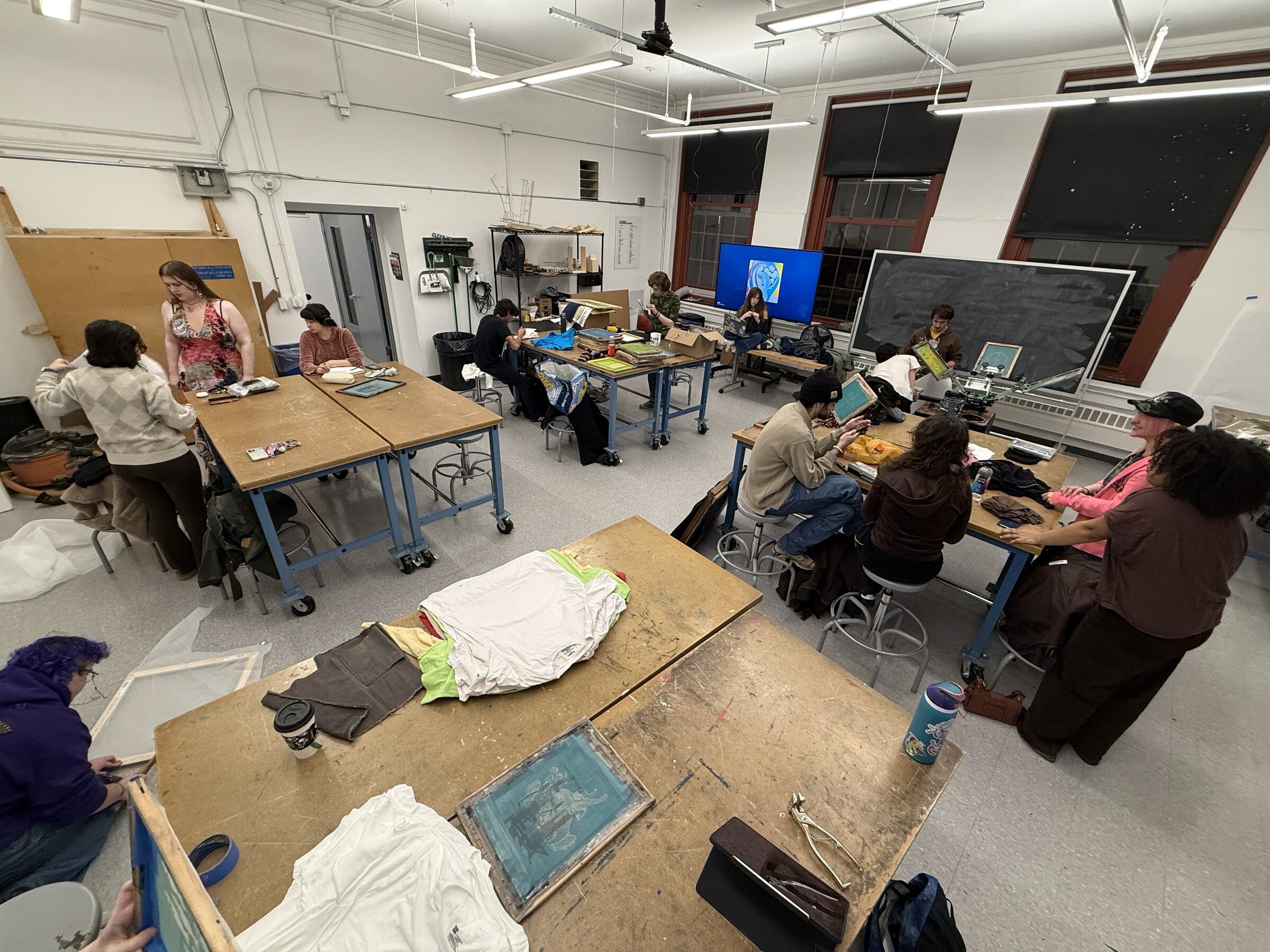 Garment Printing Club workshop in progress