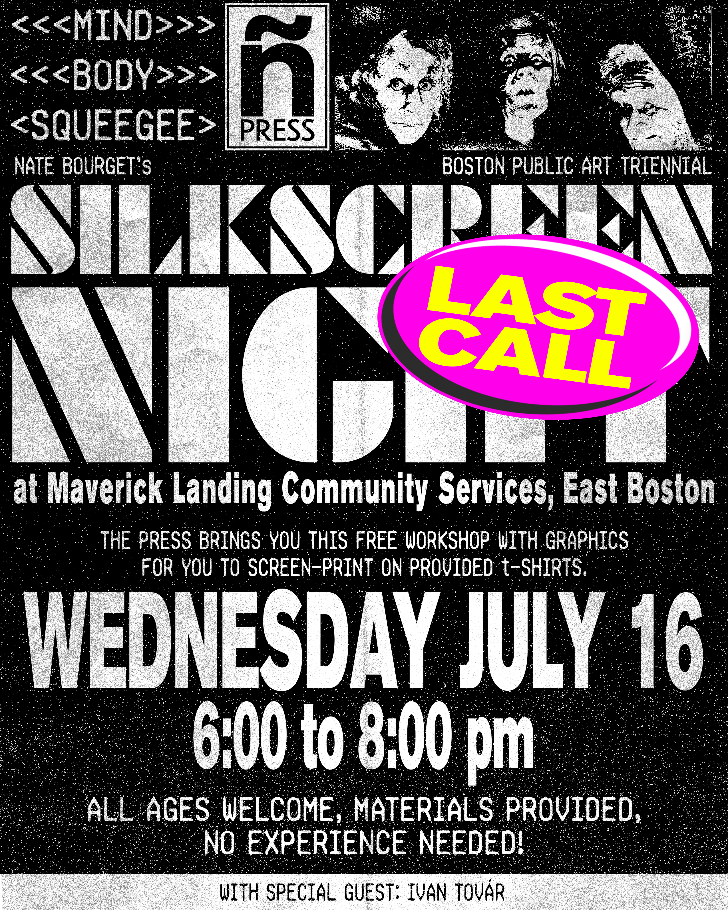 ñ press Silkscreen Night poster
