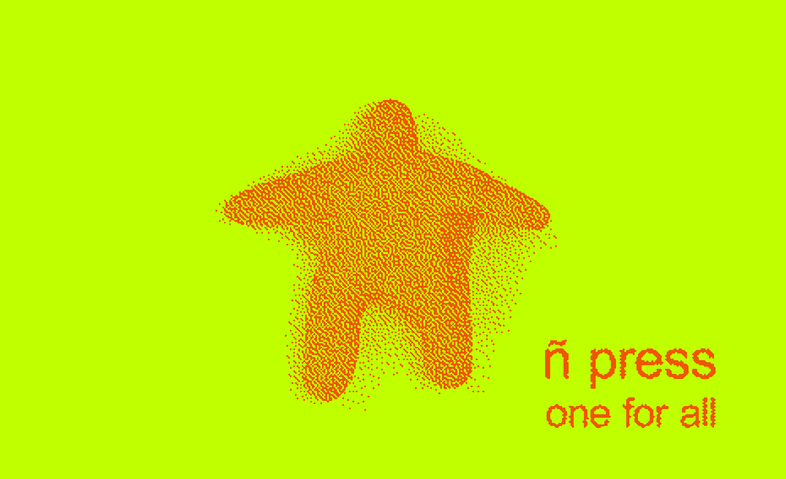 ñ press postcard graphic