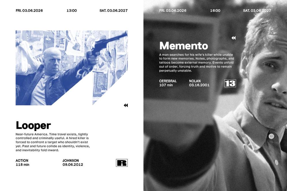 ReRun Film Festival program spread